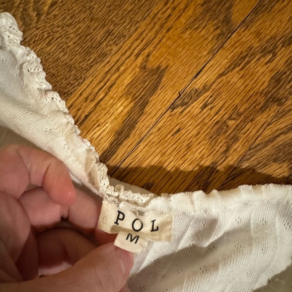 POL Y2K Cream Floral Long Sleeve Top - Picture 2 of 3